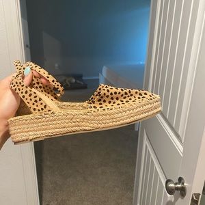 Leopard Espadrille Sandals